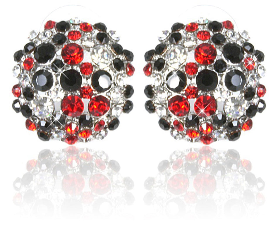 HUSKER BLINGIES DOME CLUSTER EARRINGS