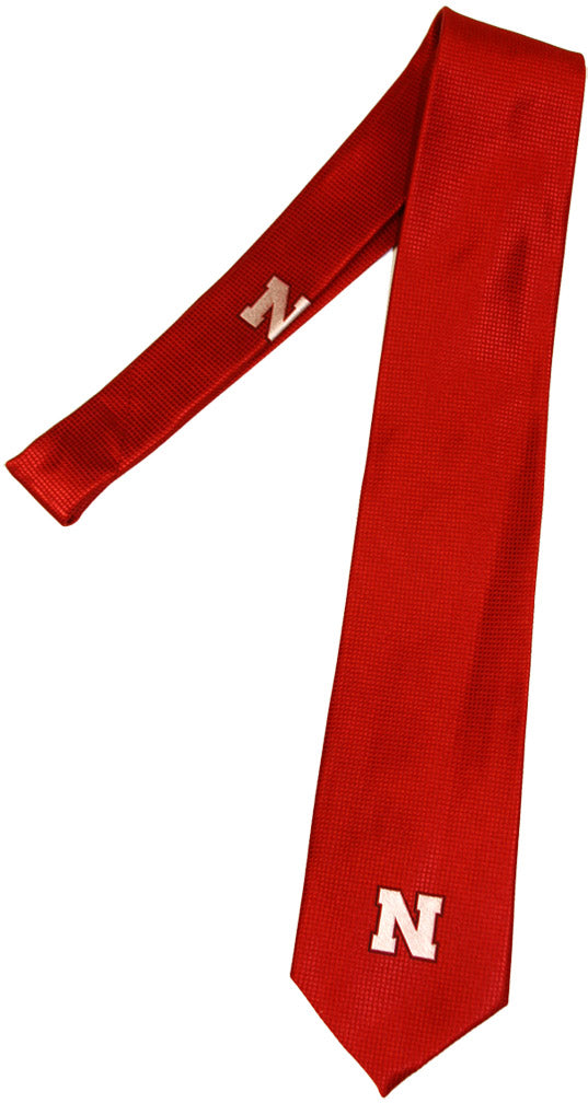 Red Men's Tie With Iron N