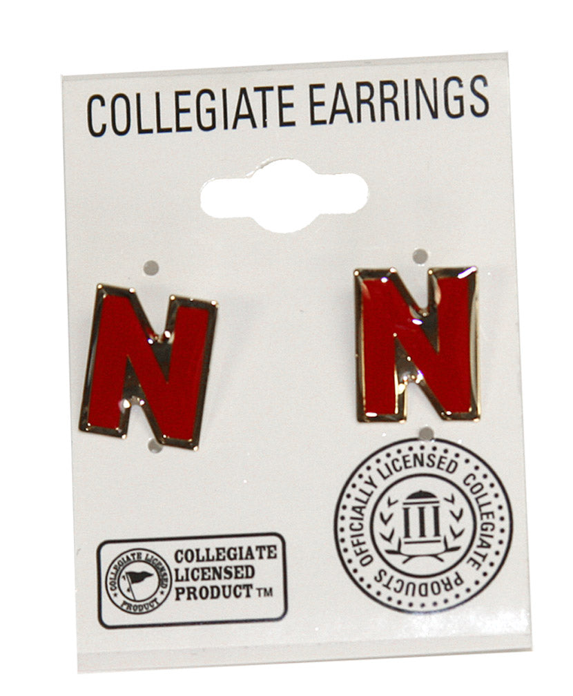 Skinny N Stud Earrings