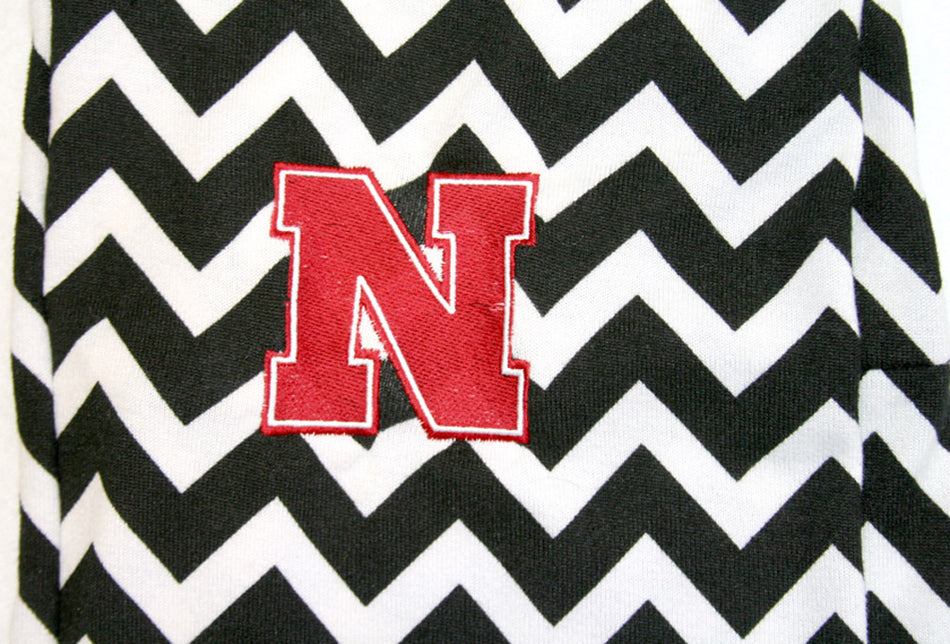 Black Chevron N Scarf