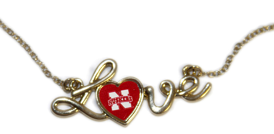 SILVER COLLEGE LOVE NECKLACE