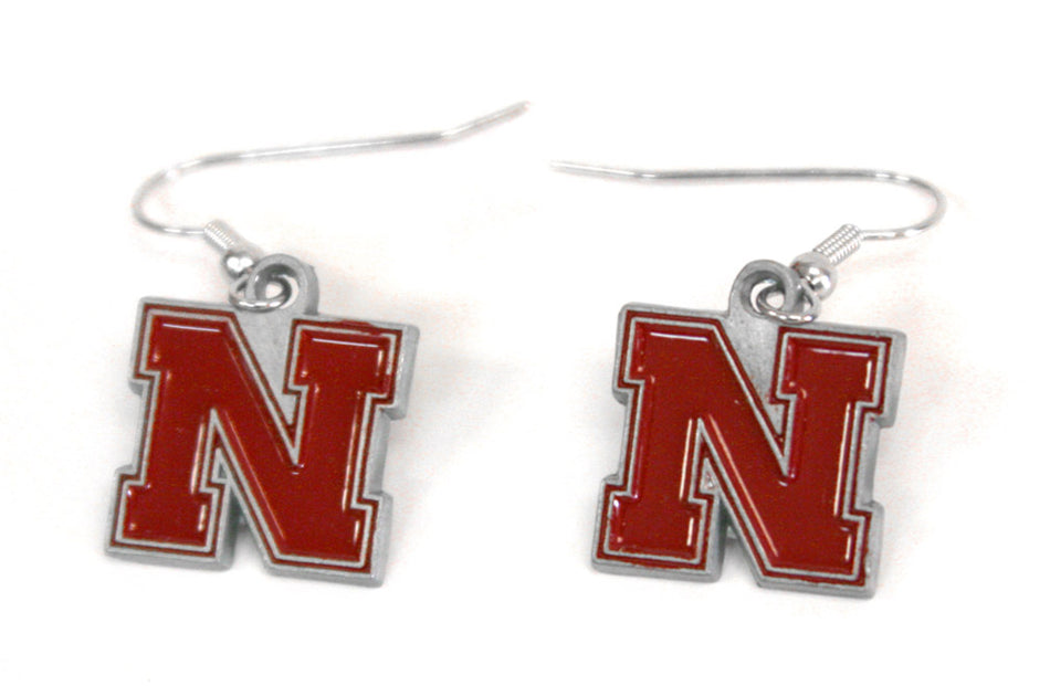 Fishhook Dangle Nebraska Earrings