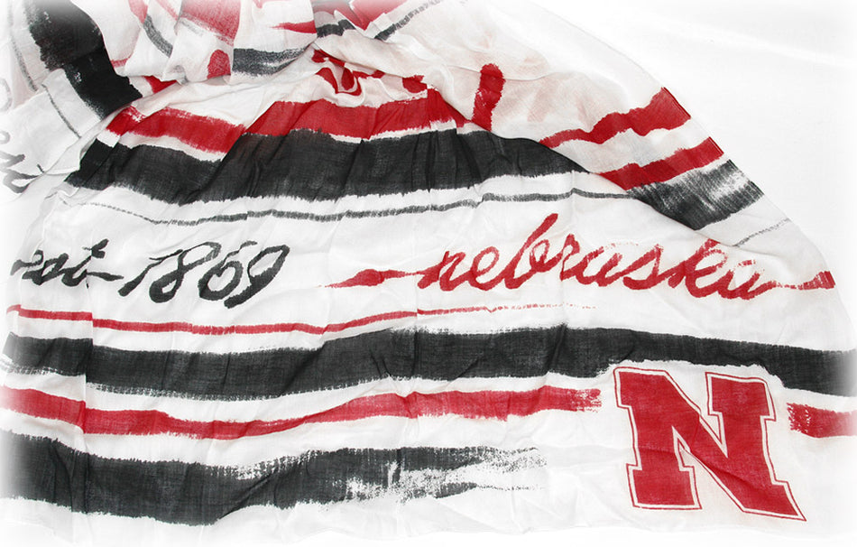 Women's Husker Waves Scarf