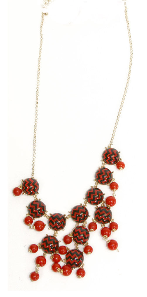 Chevron Bubble Necklace