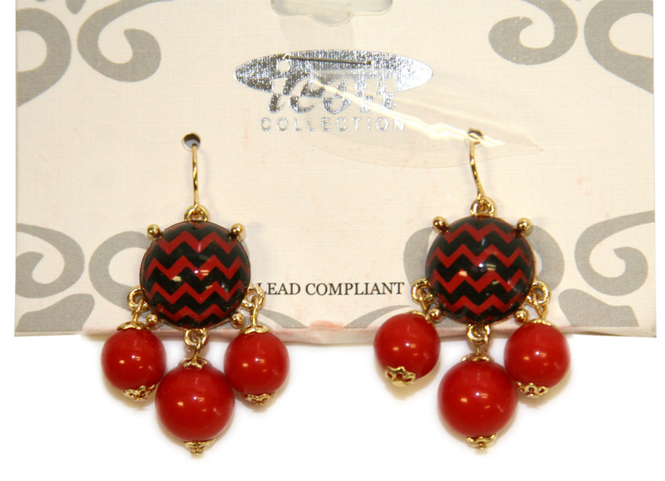 Chevron Bubble Earrings