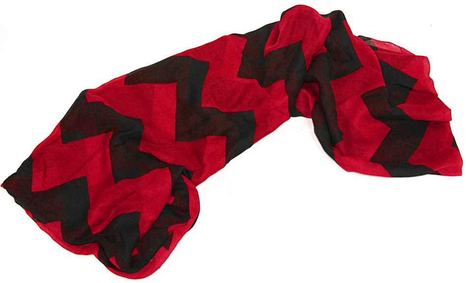 Red and Black Infinity Scarf