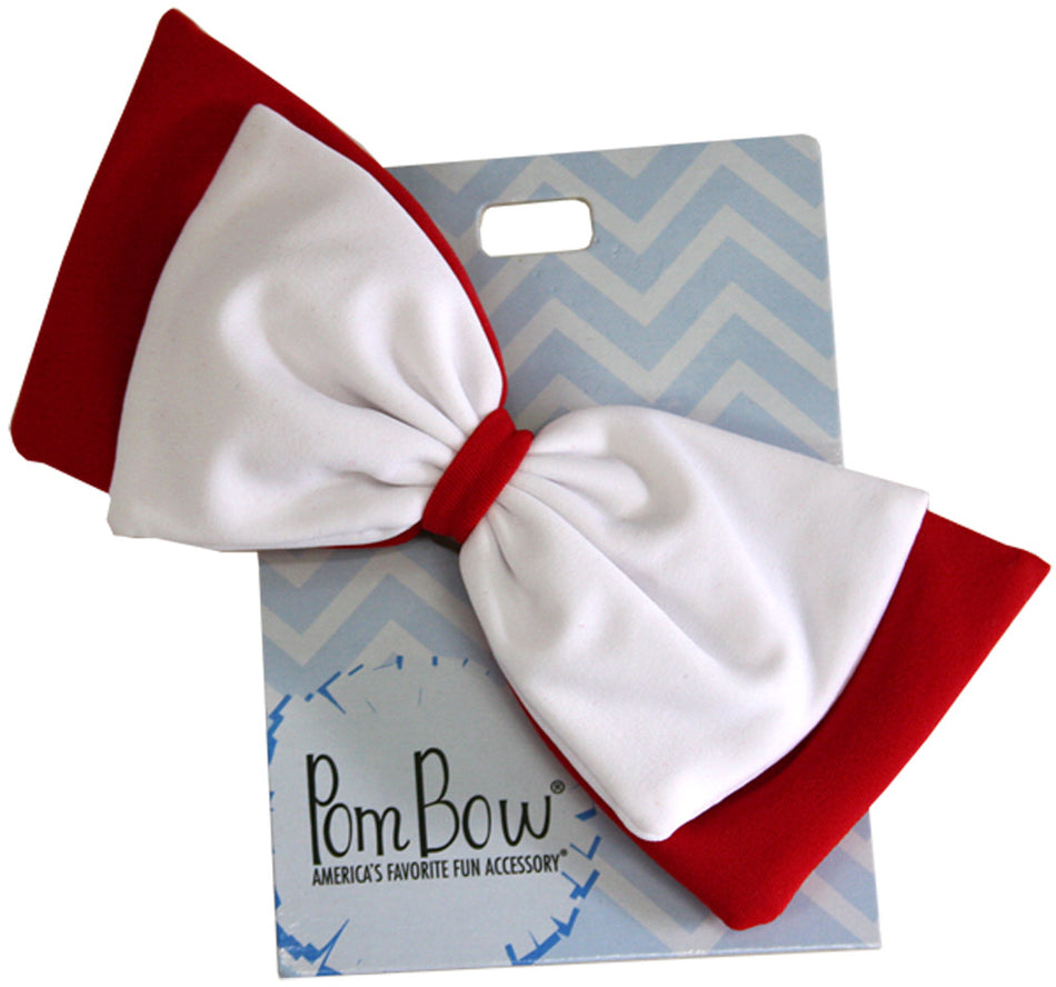 Red & White Hair Bow
