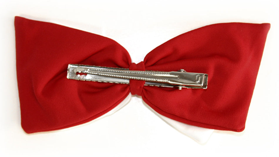 Red & White Hair Bow