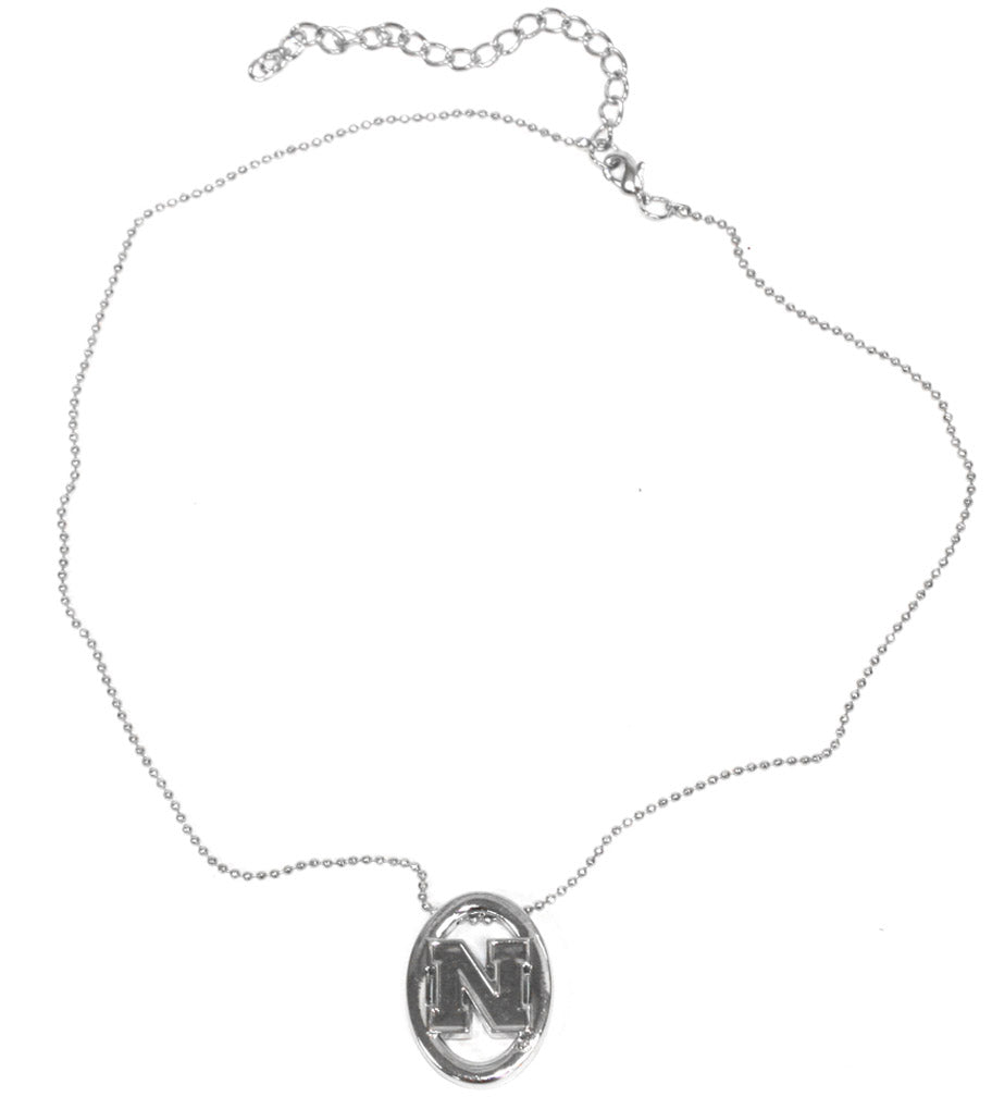 Oval Iron N Silver Necklace