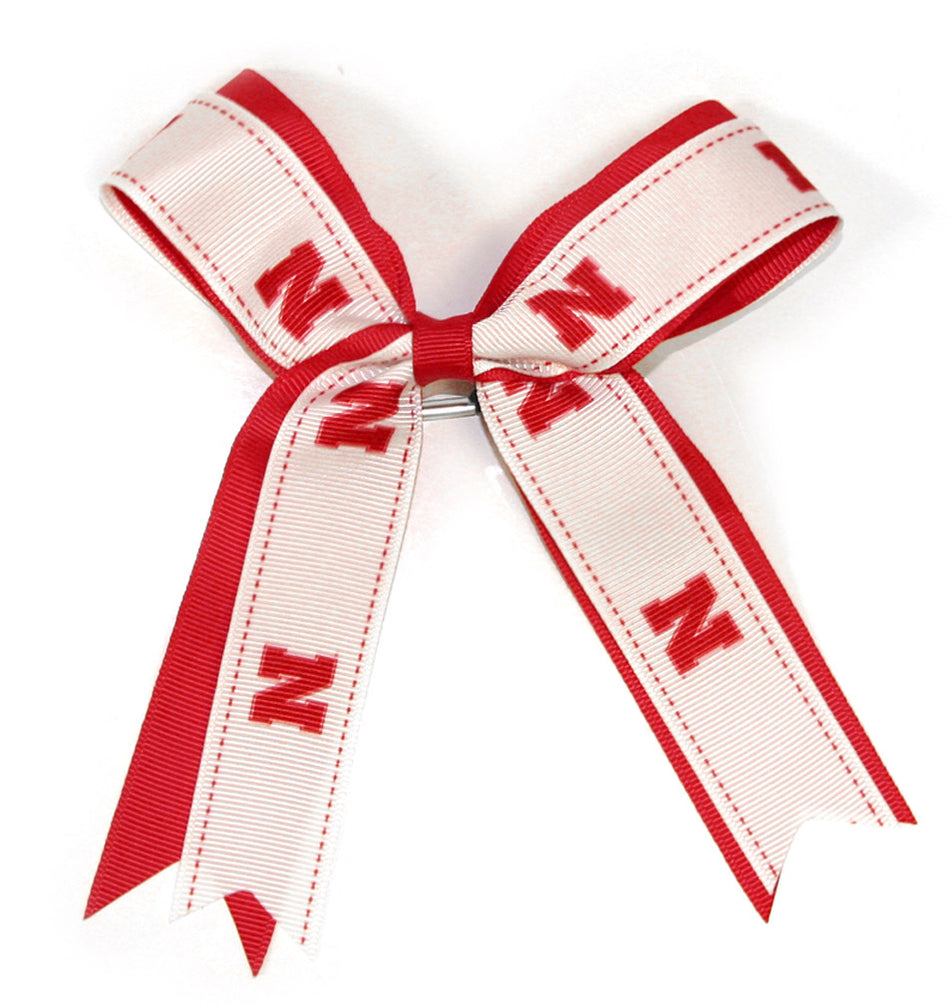Nebraska Bow Hair Tie