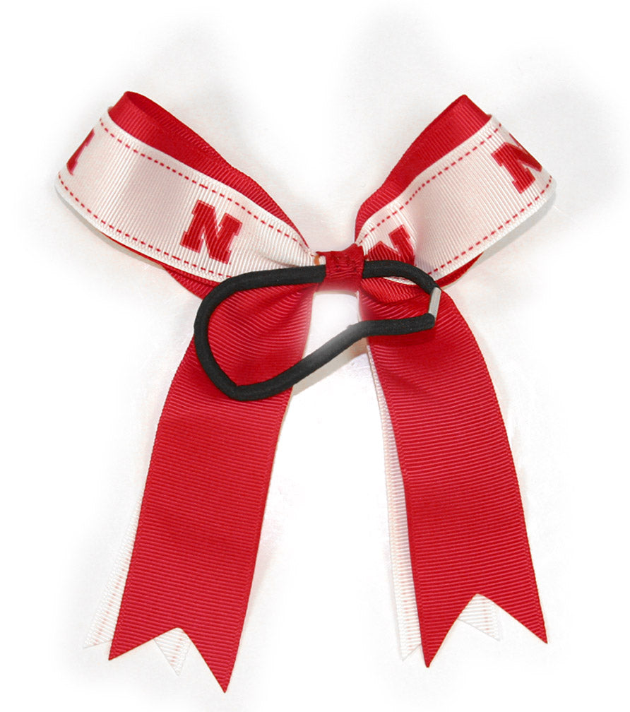 Nebraska Bow Hair Tie