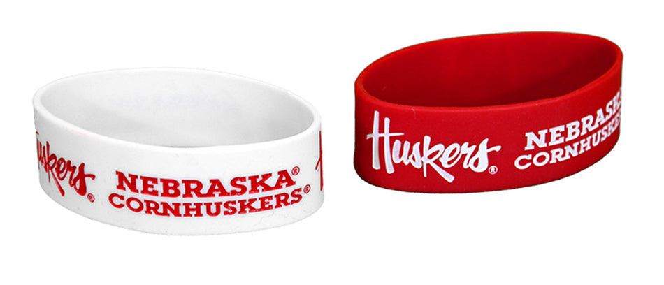 Nebraska Rubber Bracelet 2 pack