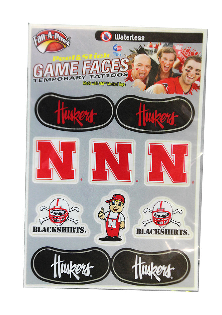 Nebraska Variety Pack Face Tattoos Waterless