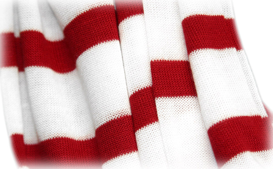 Scarlet N Cream Striped Infinite Scarf