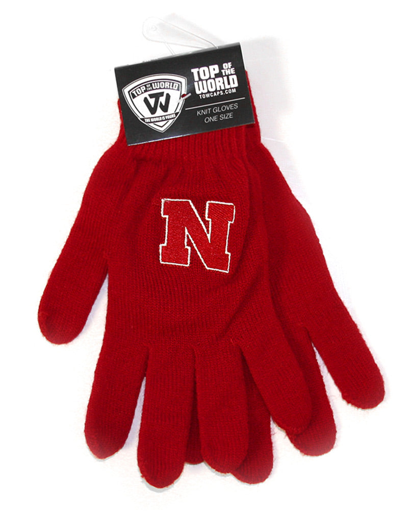 Nebraska N Knit Gloves
