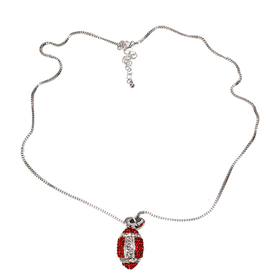Husker Football Bling Necklace