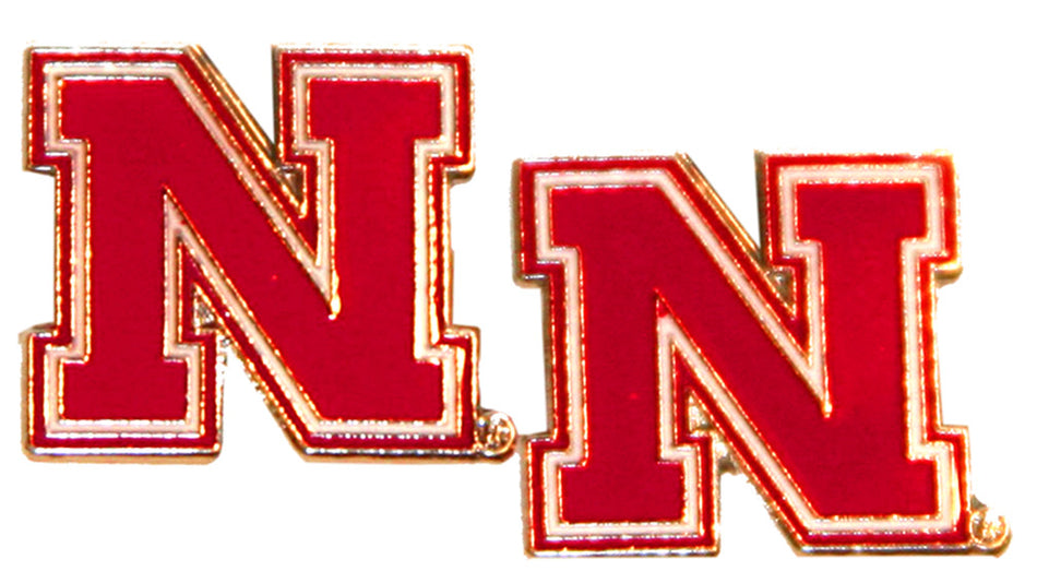 Husker N Post Earrings