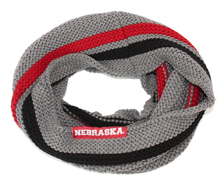 Nebraska Striped Tube Scarf