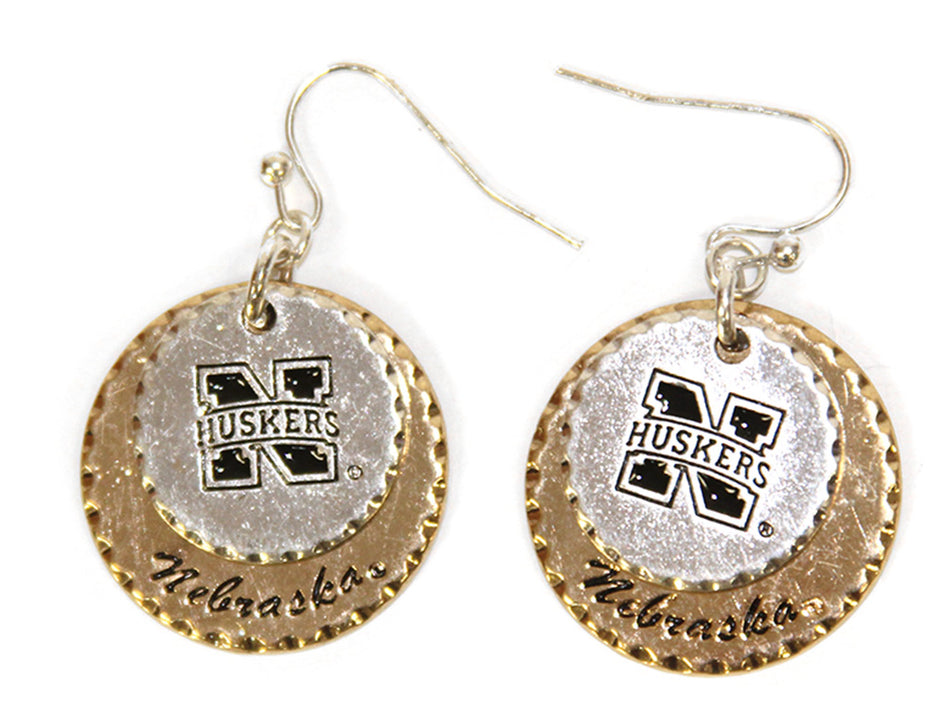 Husker Coin Earrings