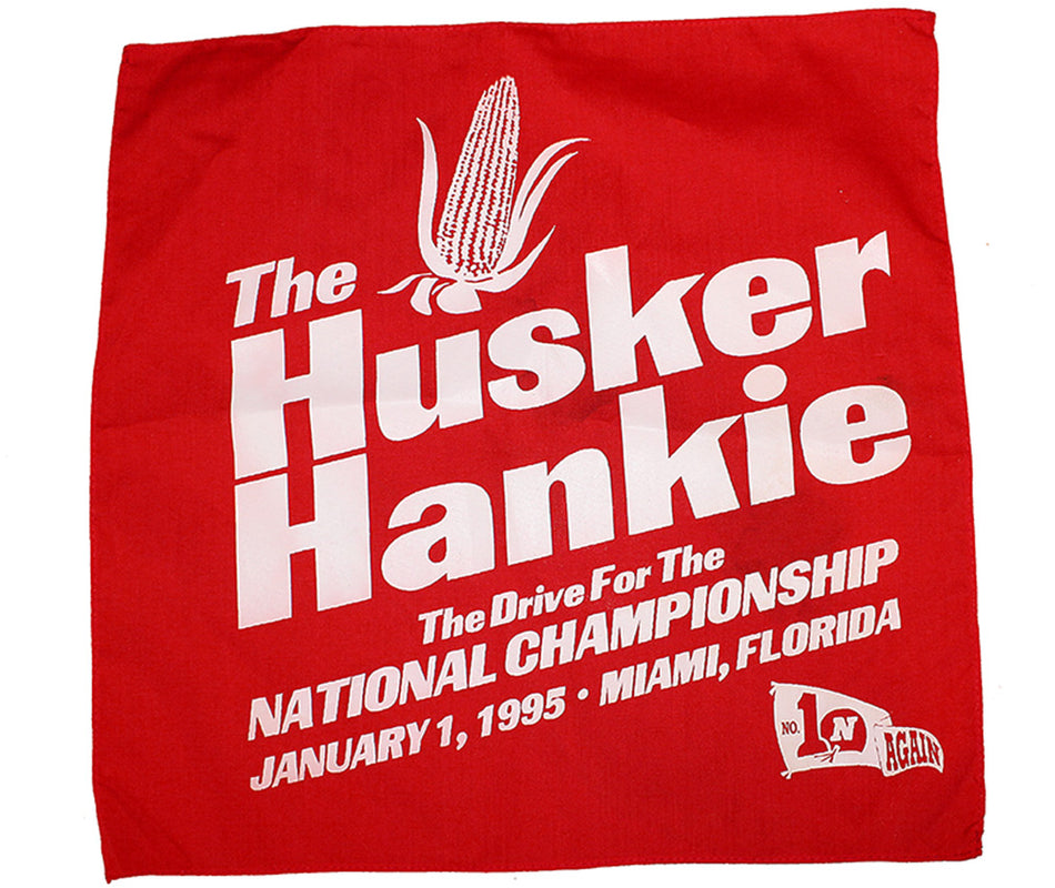Road To The 1995 Orange Bowl Husker Hanky
