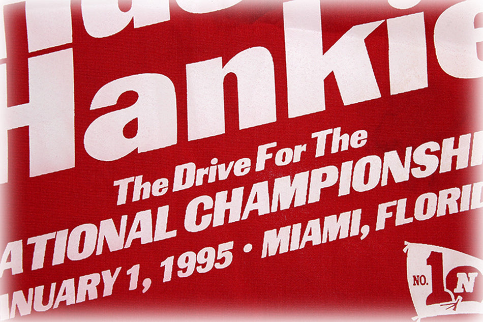 Road To The 1995 Orange Bowl Husker Hanky