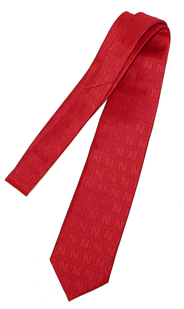 Nebraska Iron N Red Tonal Necktie