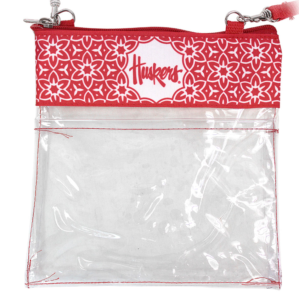 Crossbody Clear Gameday Huskers Purse