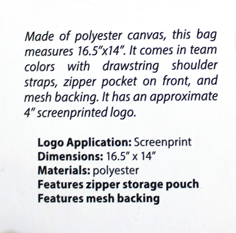 Nebraska Sprint Drawstring Backpack