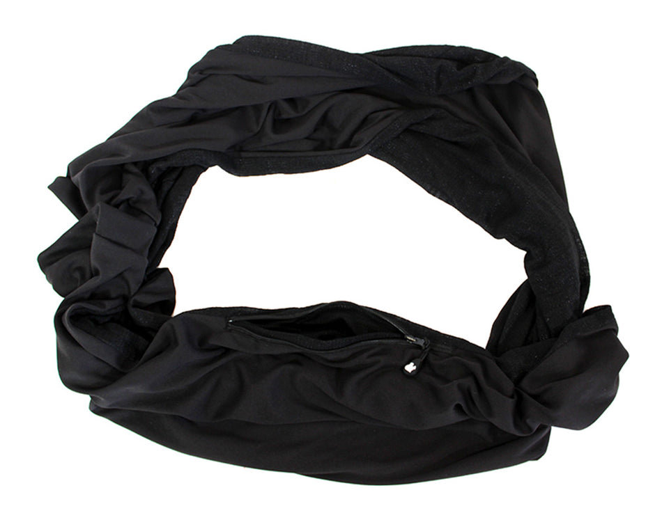 Black Shouldit Infinity Pocket Scarf