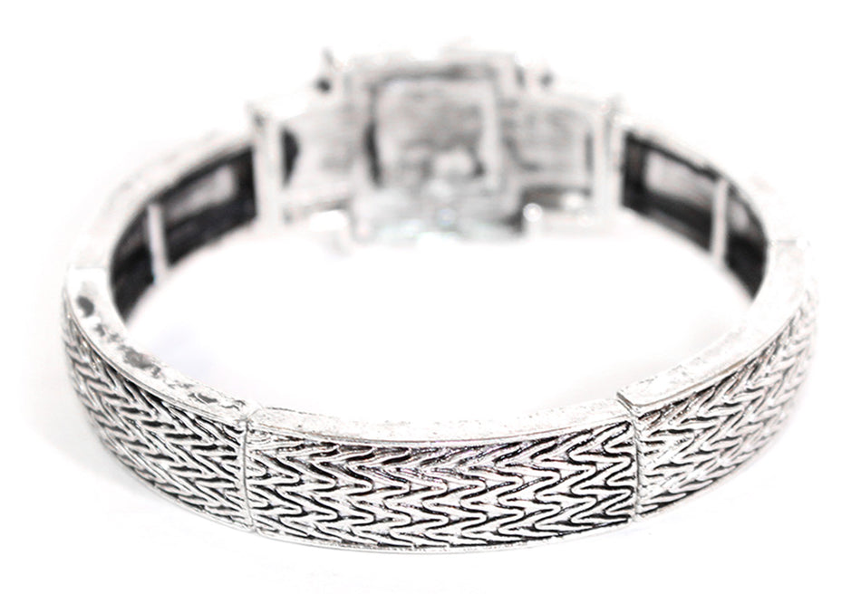 Nebraska Square Stretch Bracelet