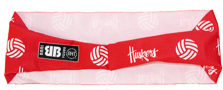 Red Stretch Volleyball 4 inch Headband