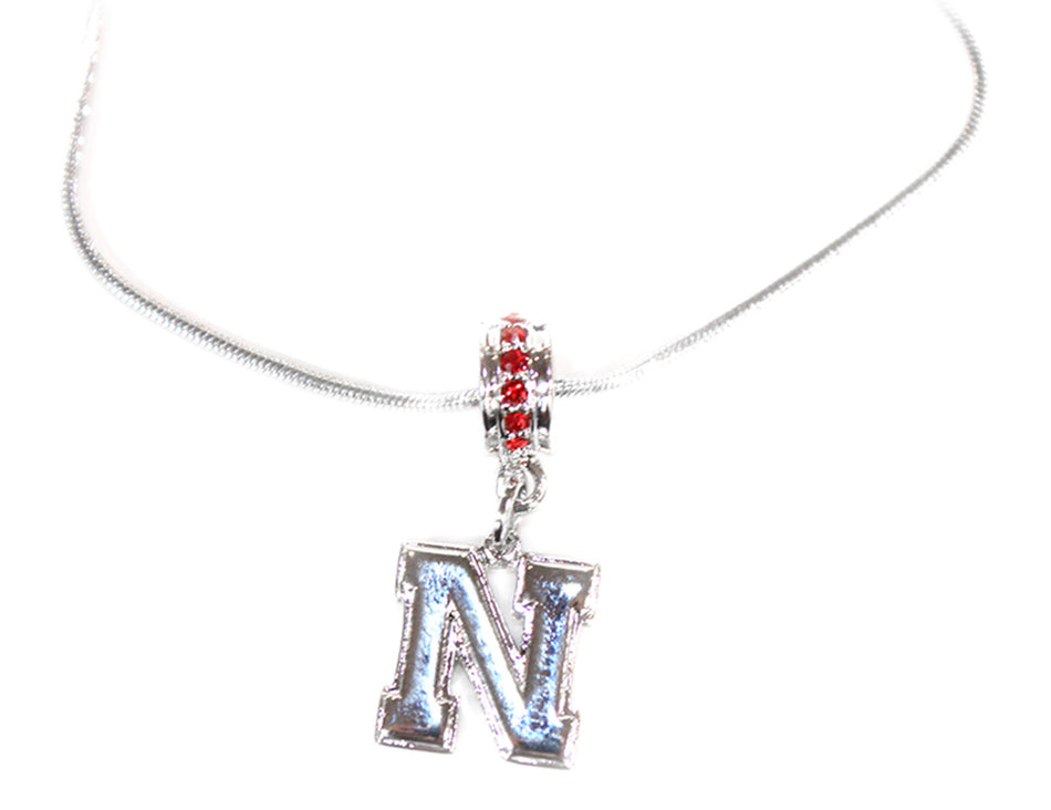 Husker Bling Charm Iron N Necklace