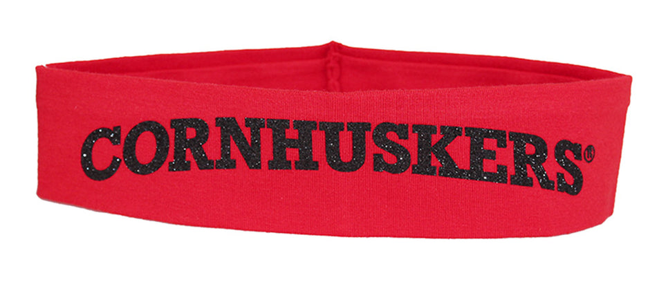 Cornhuskers Glitter Headband
