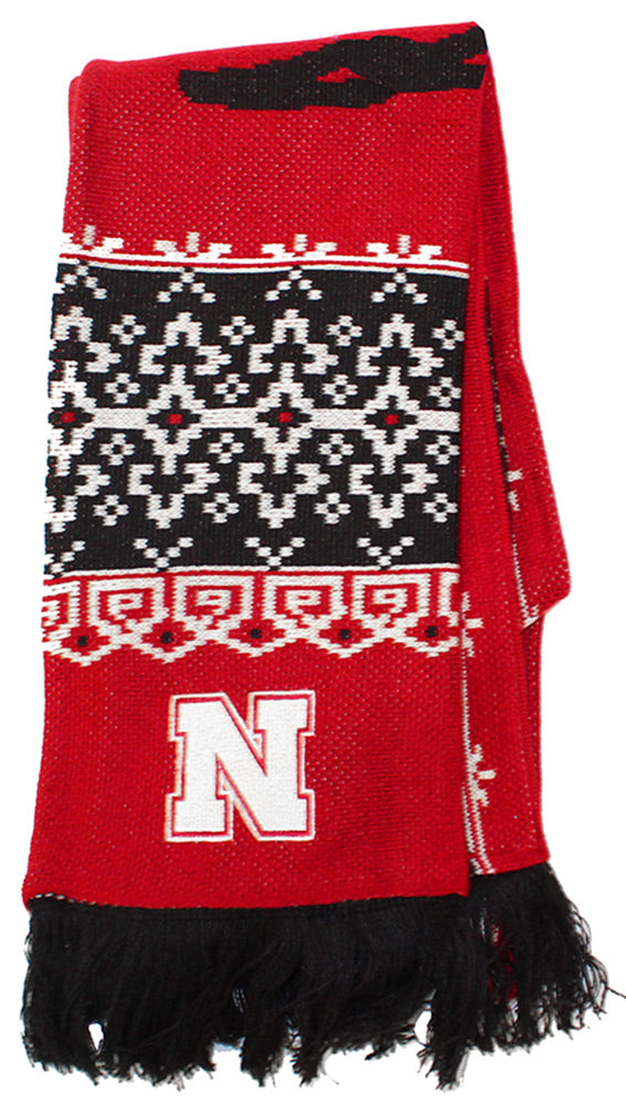 Adidas Womens Fair Isle Nebraska Scarf