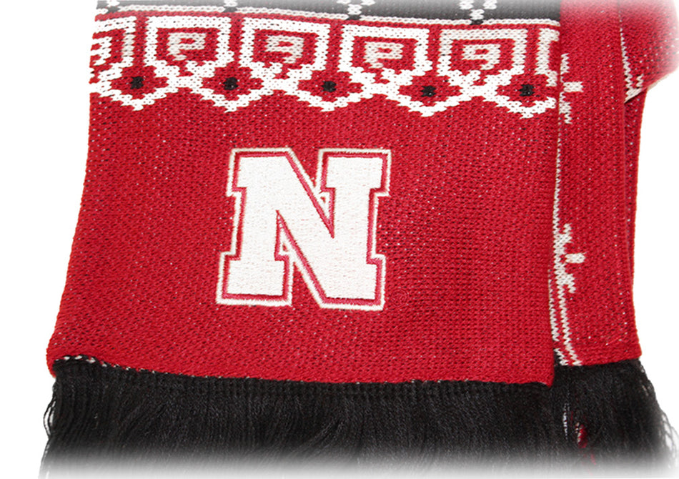 Adidas Womens Fair Isle Nebraska Scarf