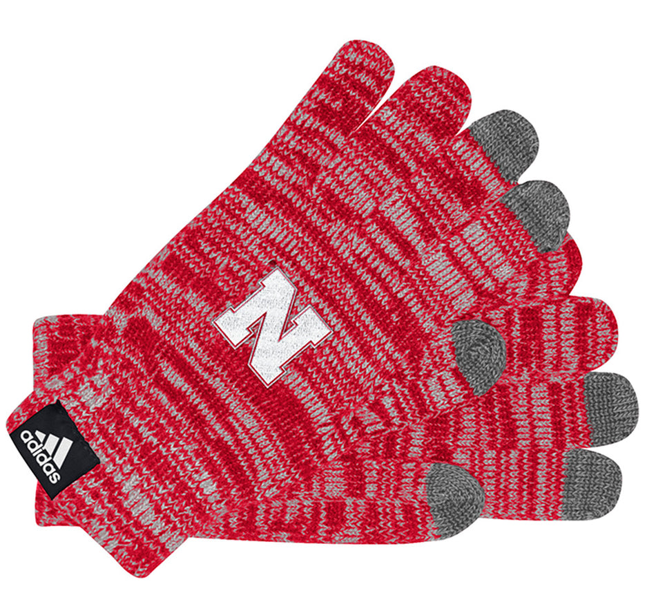 Adidas Nebraska Womens Knit Texting Gloves