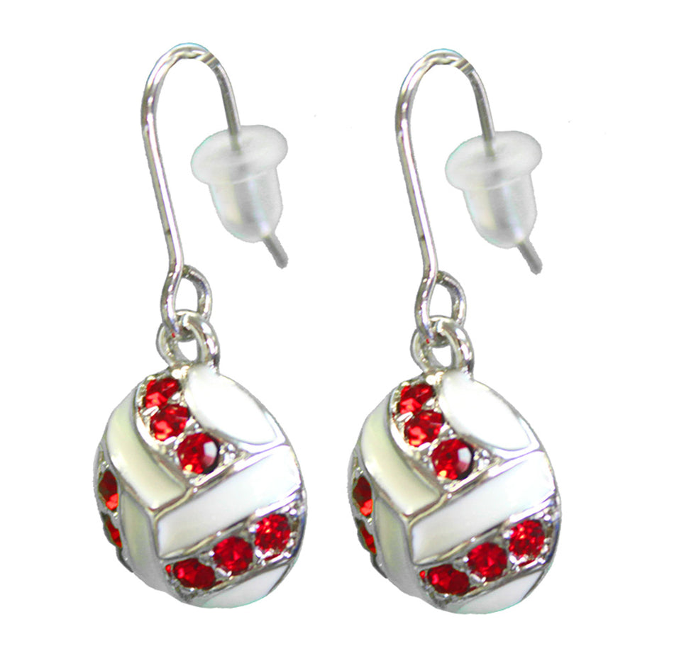 Sparkle Volleyball Dangle Earrings