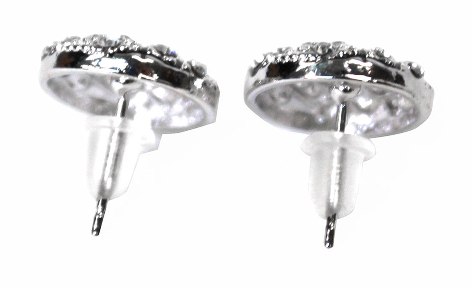 Crystal Volleyball Post Earrings