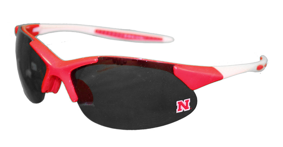 Nebraska Red N White Full Shield Sunglasses