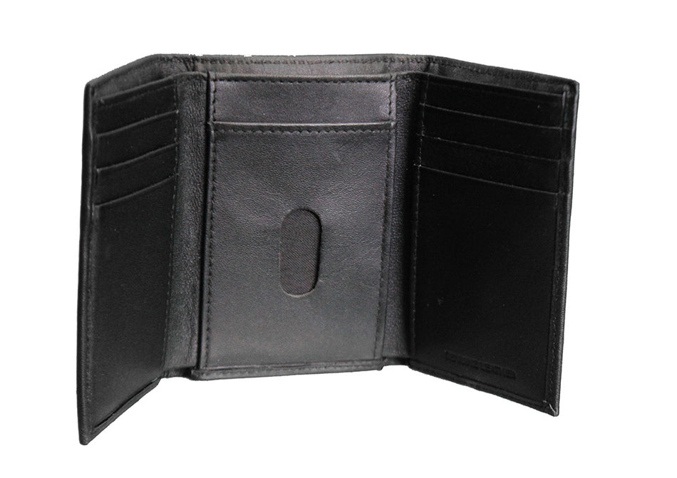 Nebraska Huskers Embroidered Leather Trifold Wallet