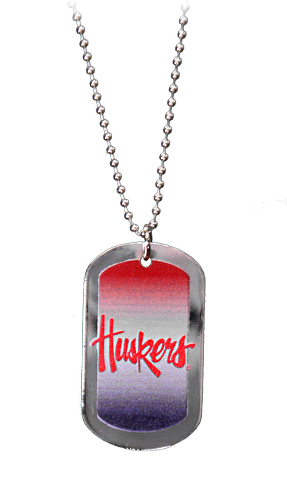 Nebraska Cornhuskers Keytag Necklace