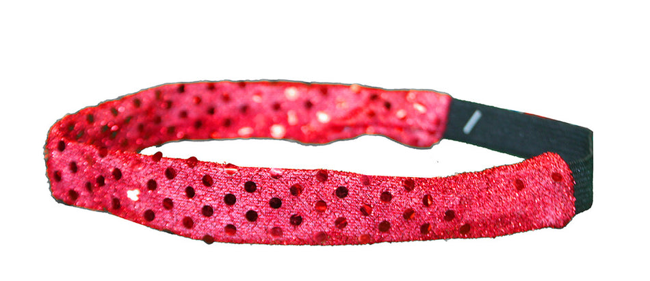 Big Red Fan Girls Glitter Headband