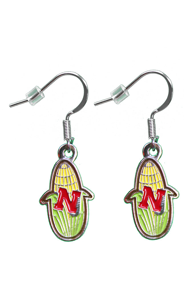 Huskers Corn Cob Dangle Earrings