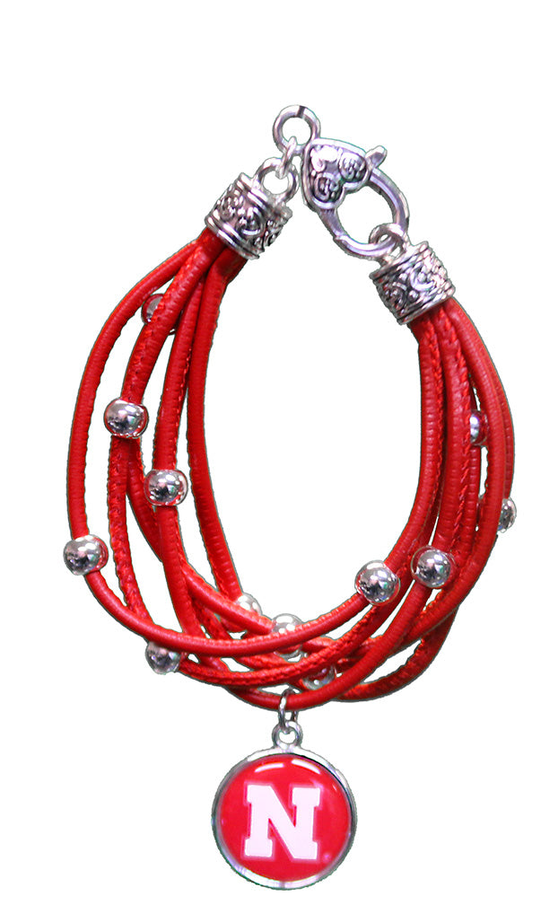 Nebraska Iron N Lindy Game Day Bracelet