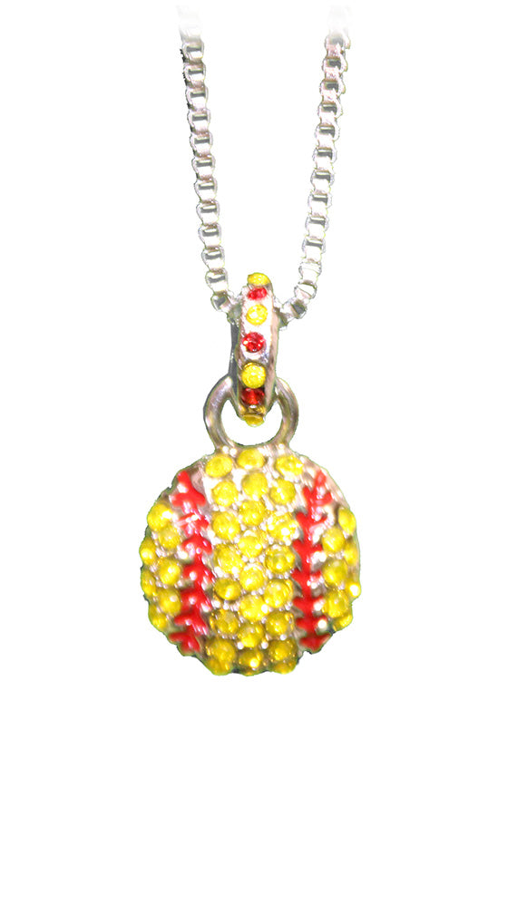 Nebraska Softball Bling Necklace