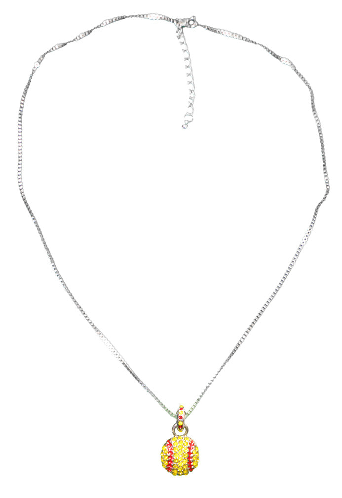 Nebraska Softball Bling Necklace