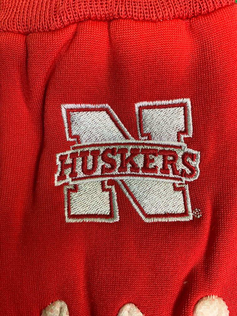 Red And White Huskers Utility Gloves
