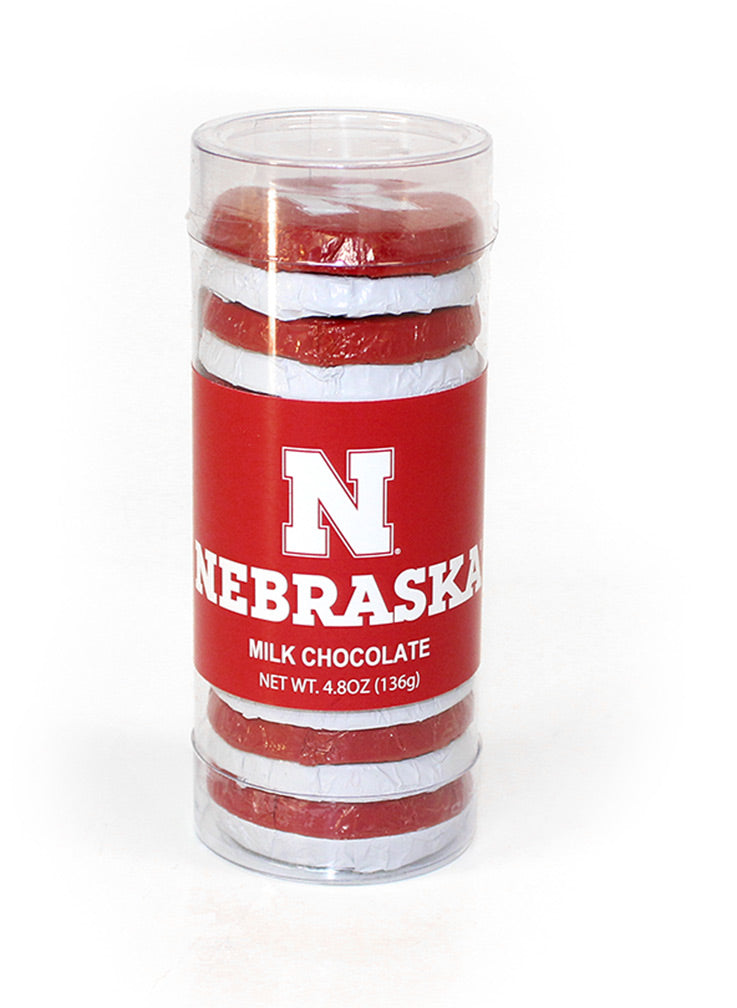 Husker Milk Chocolate Tube Rounds