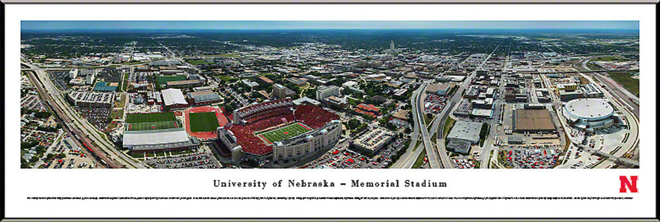 Framed UNL Campus Aerial Panorama