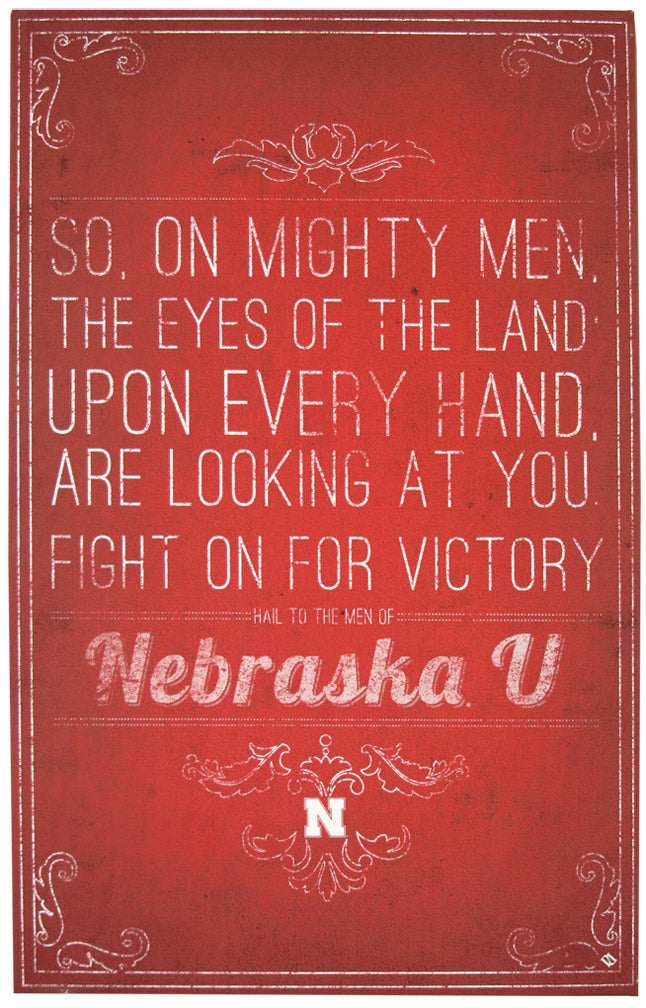 Cornhuskers Song Canvas